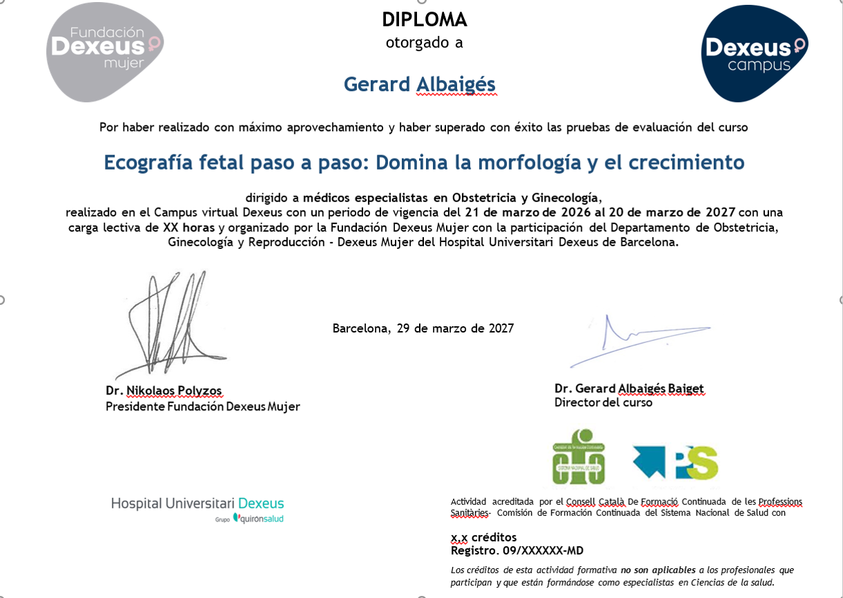 Ecografía fetal paso a paso: Domina la morfología y el crecimiento - CERTIFICACIÓN
